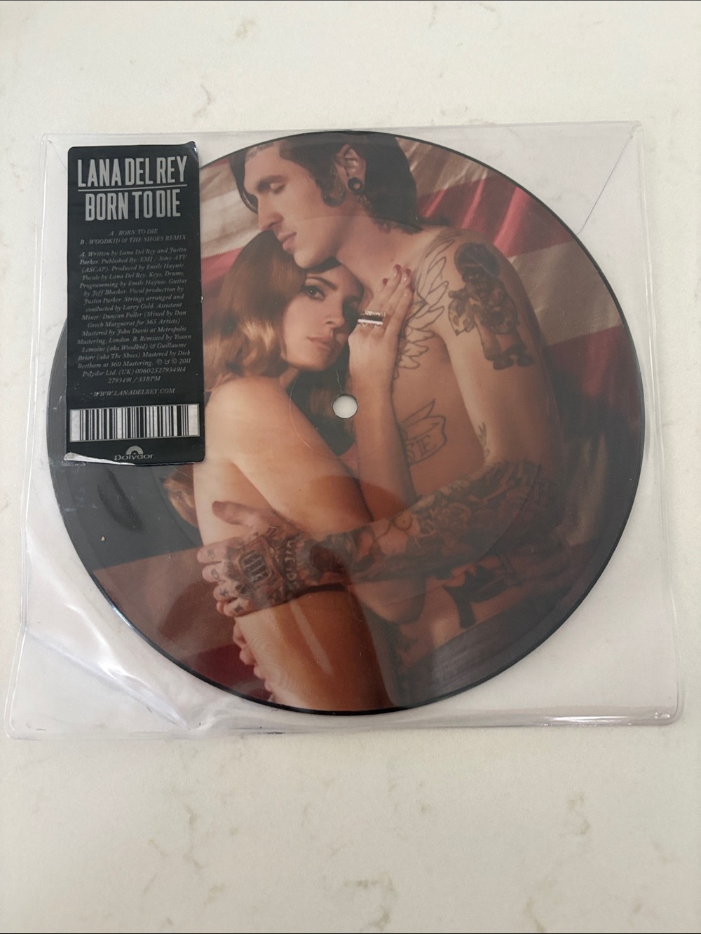 Lana Del Rey "Born to Die" Picture Disc Vinyl Single
